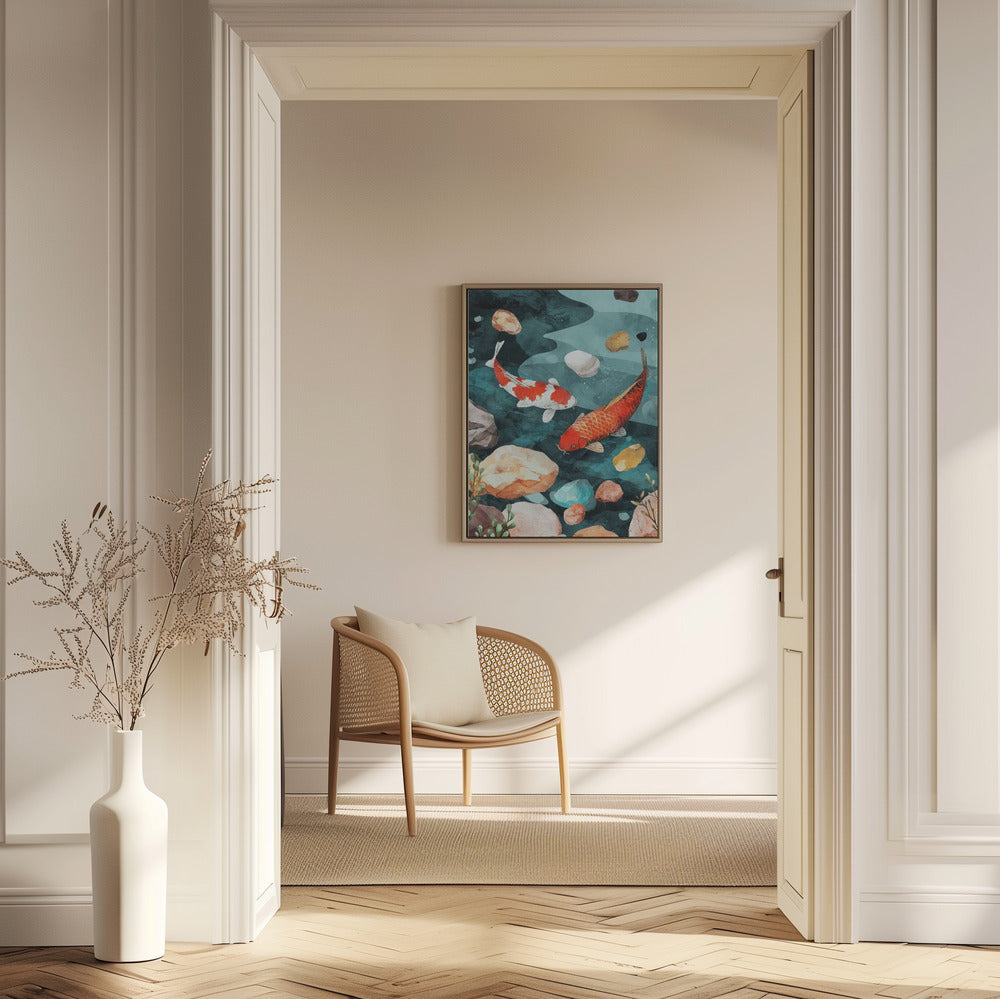 Fisch Aquarell Tier Kunst | Poster