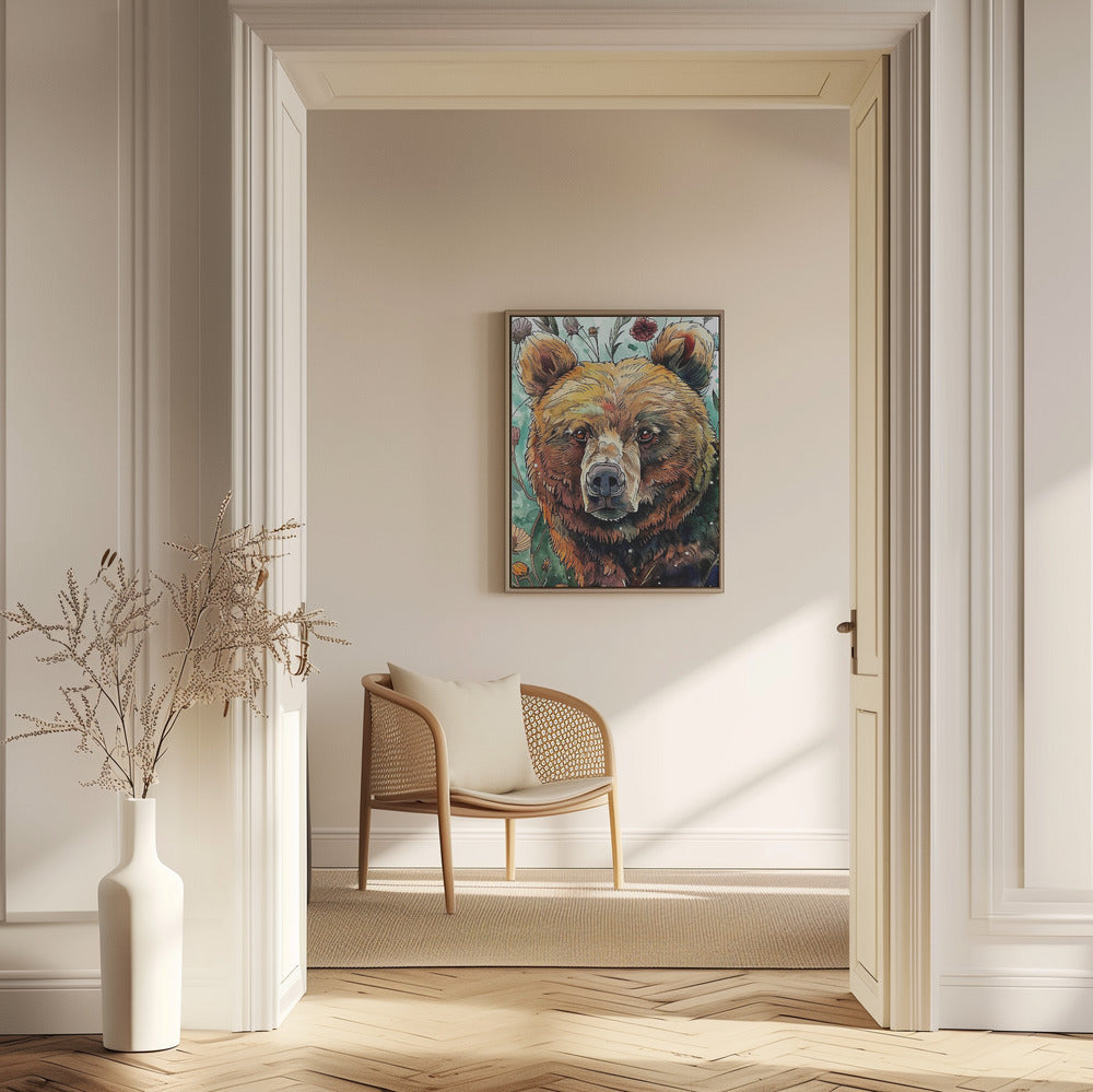 Tierbär Aquarell Tierkunst 1 | Poster