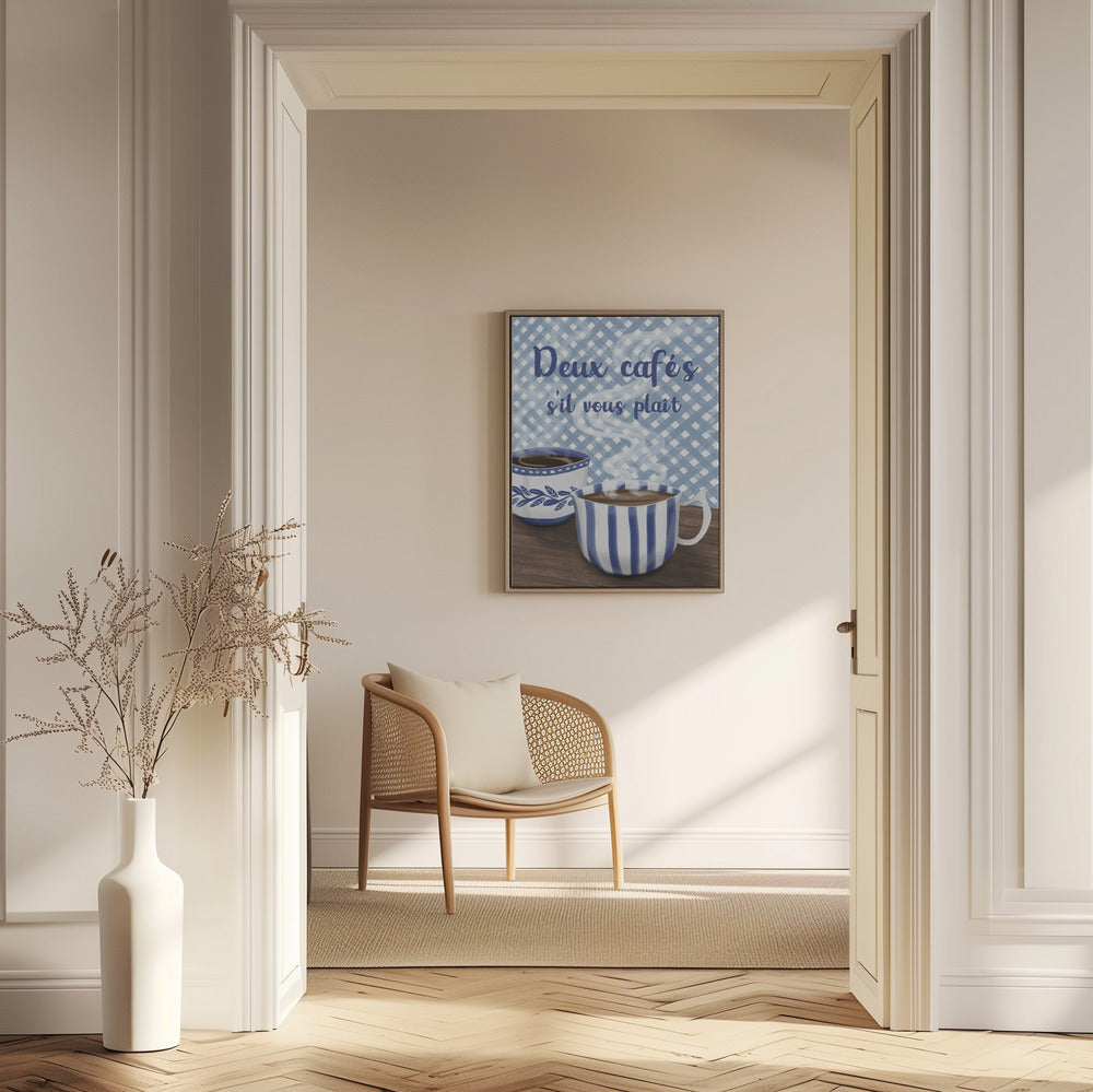 Zwei Kaffee bitte | Poster