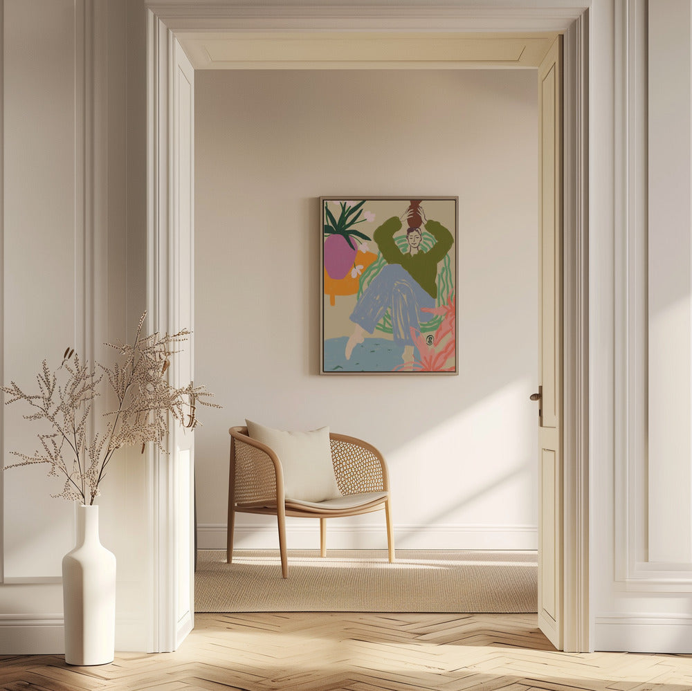 Frau mit Gefäß | Poster
