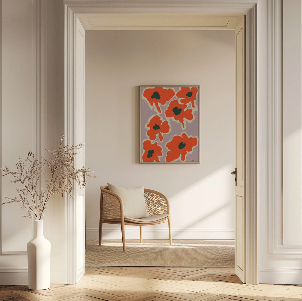 Lebendige Mohnblumen | Poster