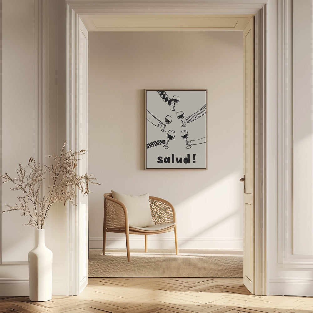 Pictufy Festive Salud Red A2 | Poster
