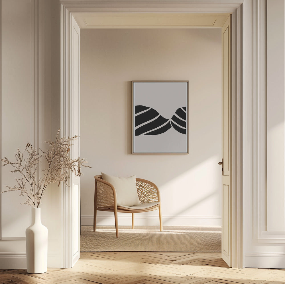 Curved Stripes Dance | Poster