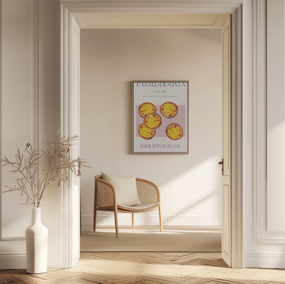 Traditionelle portugiesische Eiercremetorte | Poster