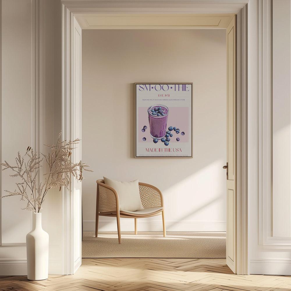 Blaubeer-Smoothie-Illustration | Poster