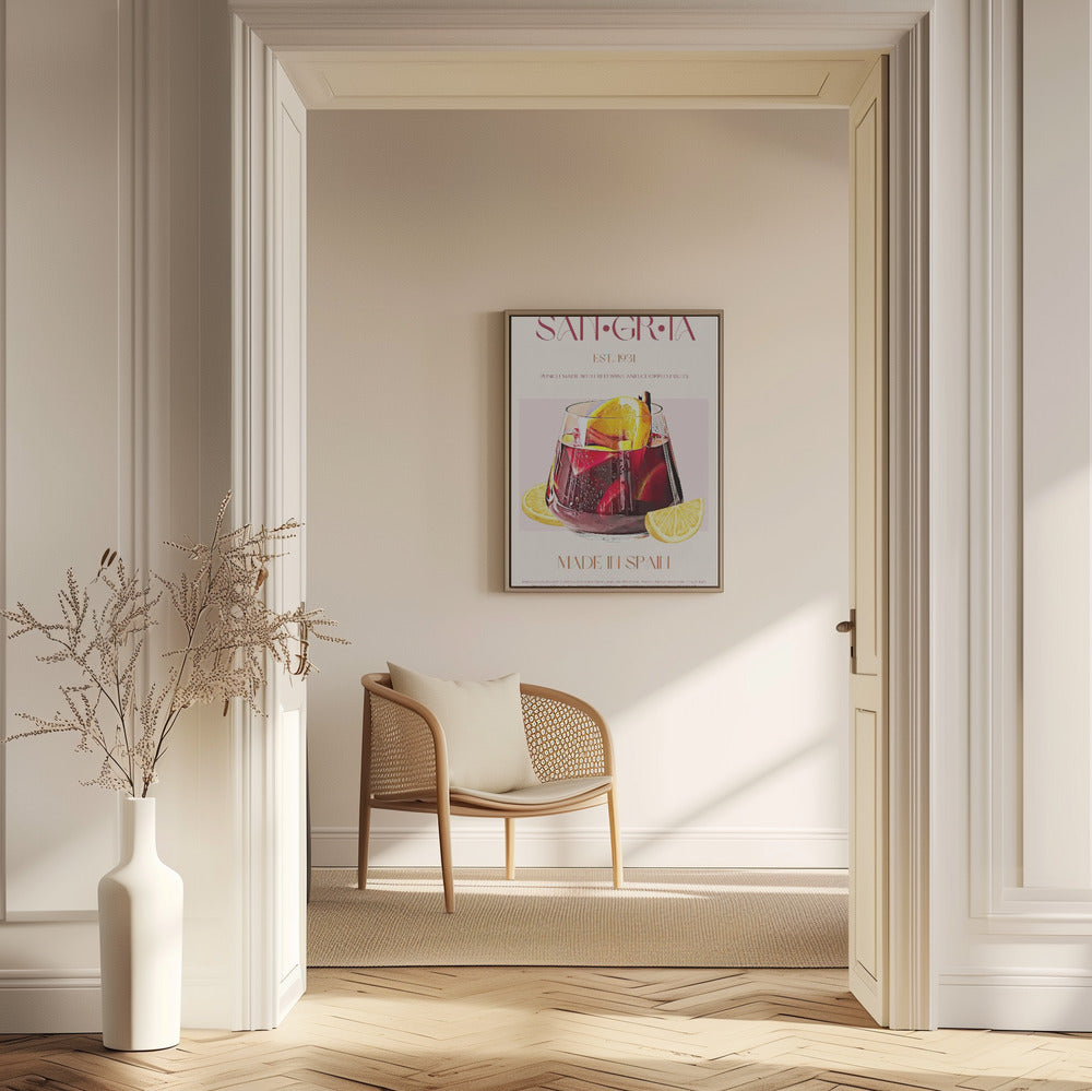A Glass Filled With Red Wine | Poster