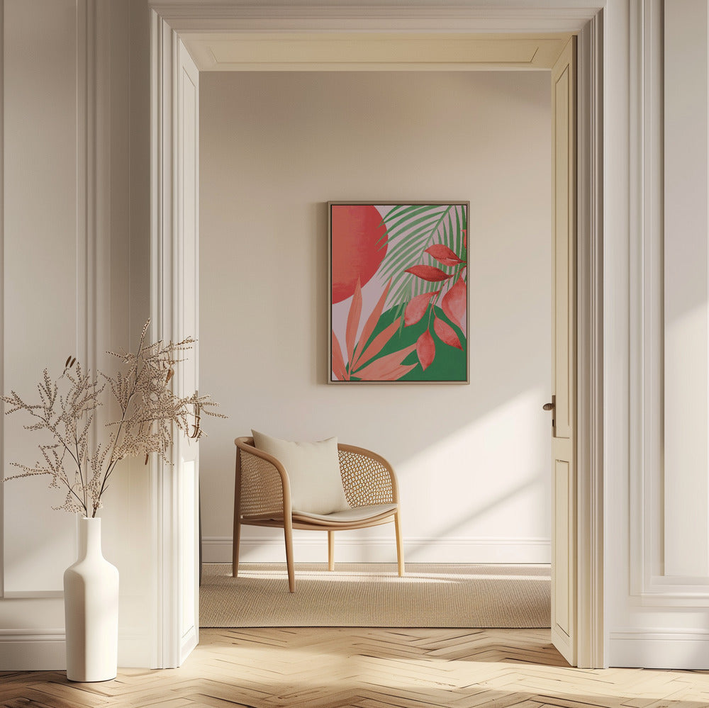 Abstract Art Tropical Garden | Poster