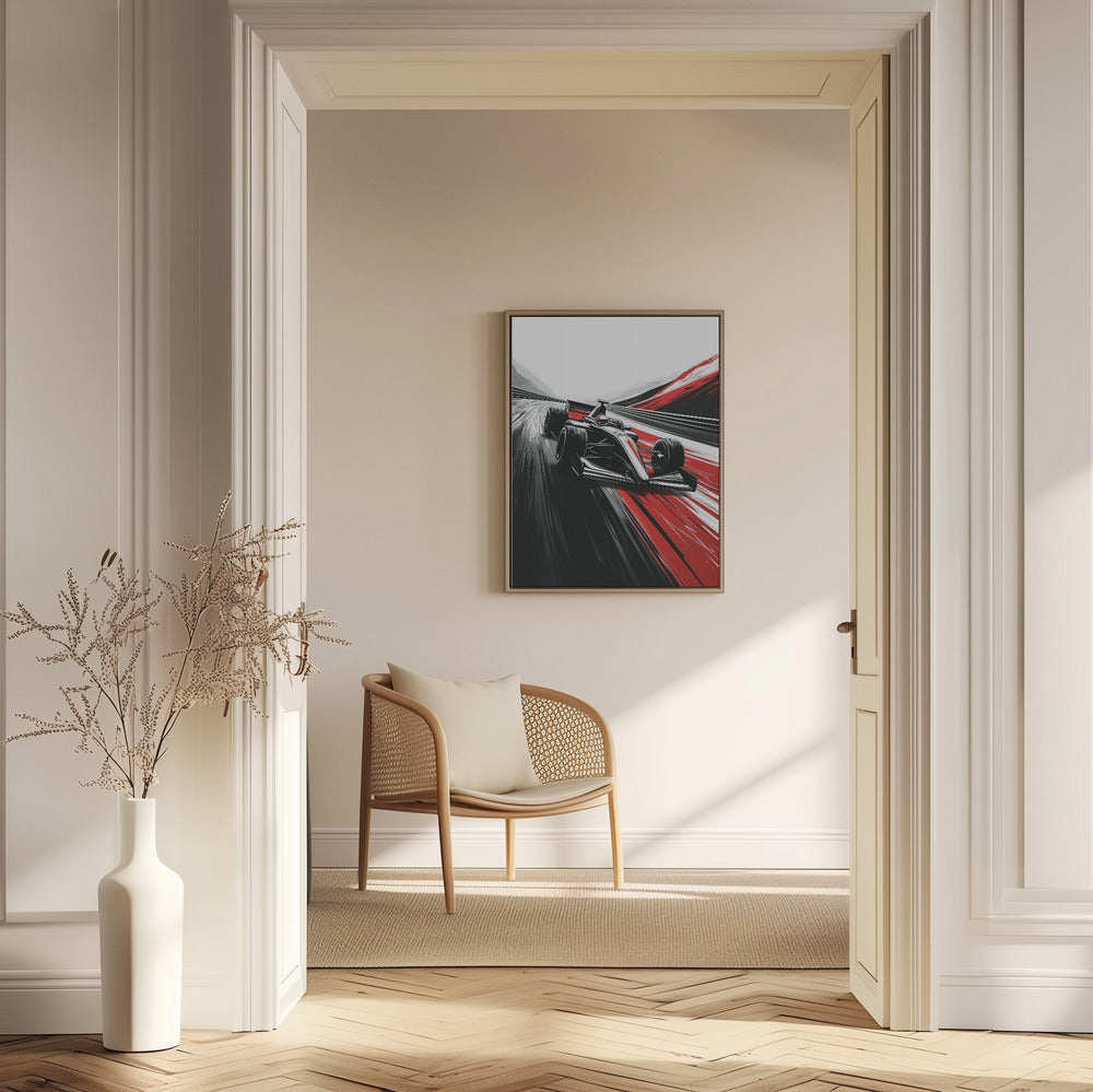 Autorennen-Sportkunst | Poster