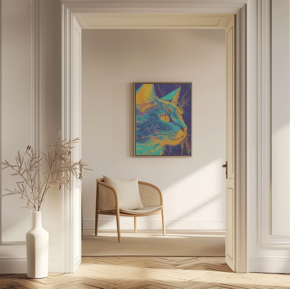 Blaue Katze | Poster