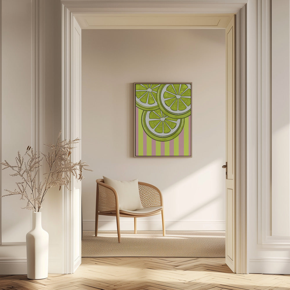 Lime On Pink | Poster