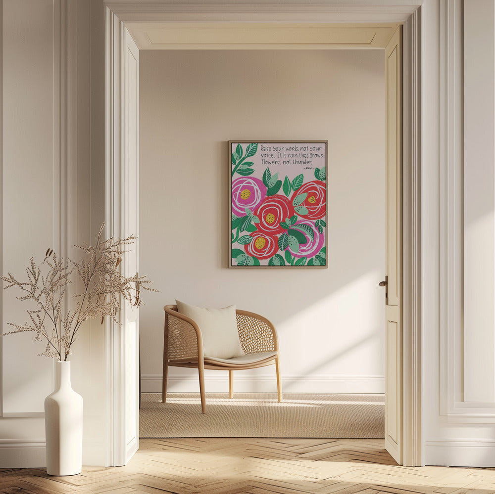 Erhebe deine Worte | Poster - Kunstdruck