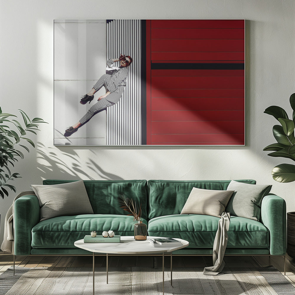 Gestreifte Illusion | Leinwand-Bilder