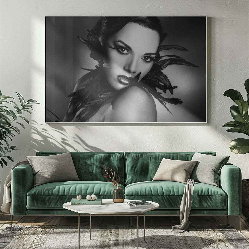 Le piume nere | Stampe su Tela