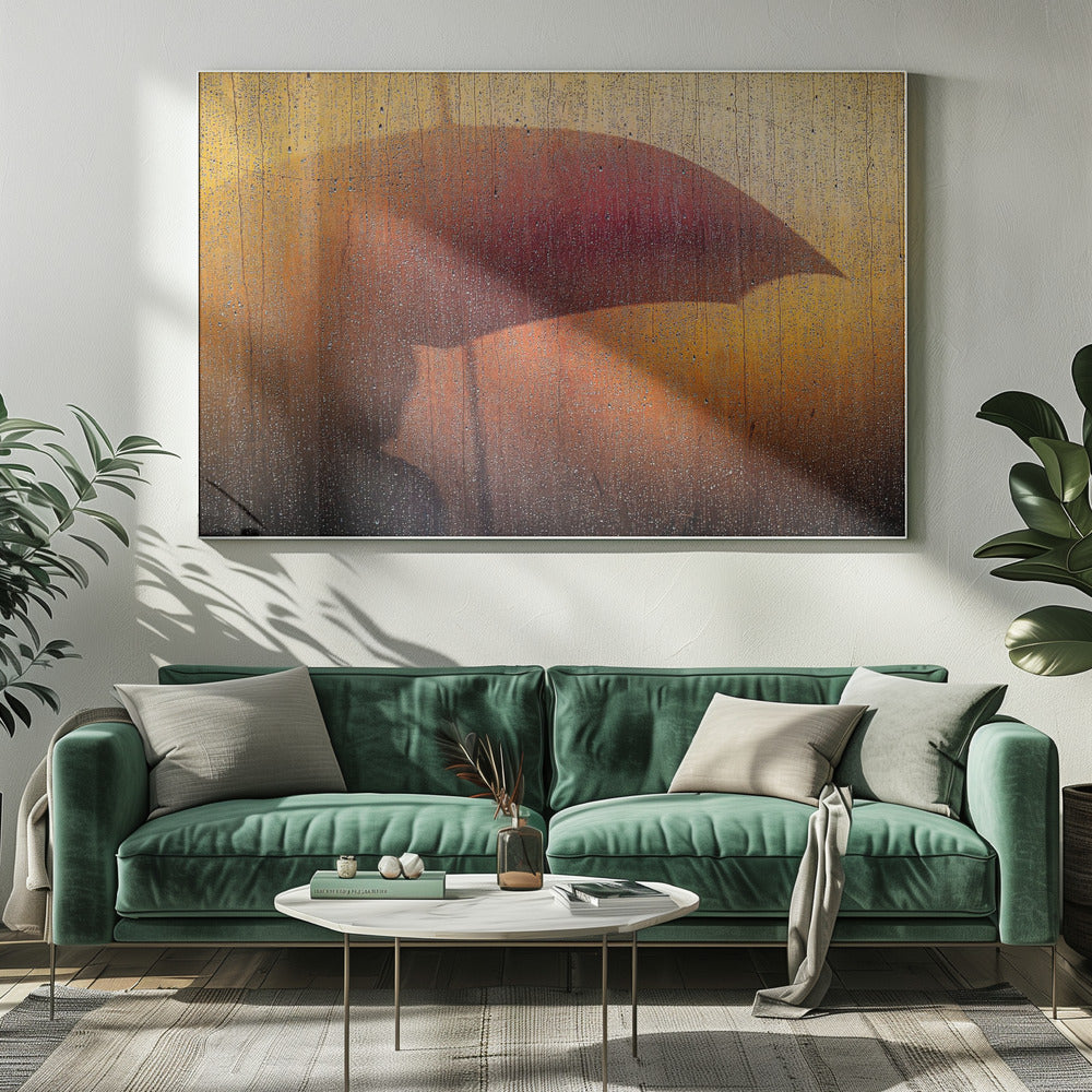 Metallinen seinä sateessa | Canvastaulut