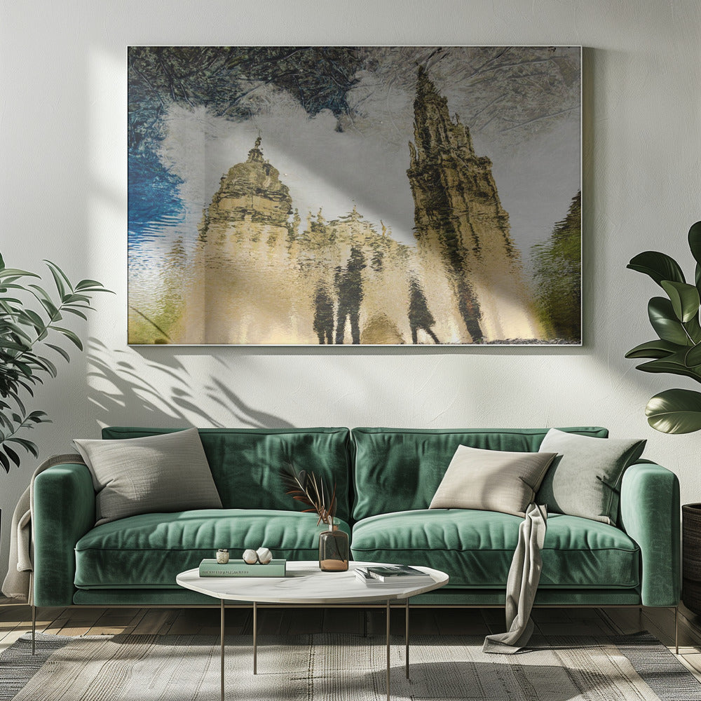 Odbicie katedry w Toledo | Wydruki na łótnie