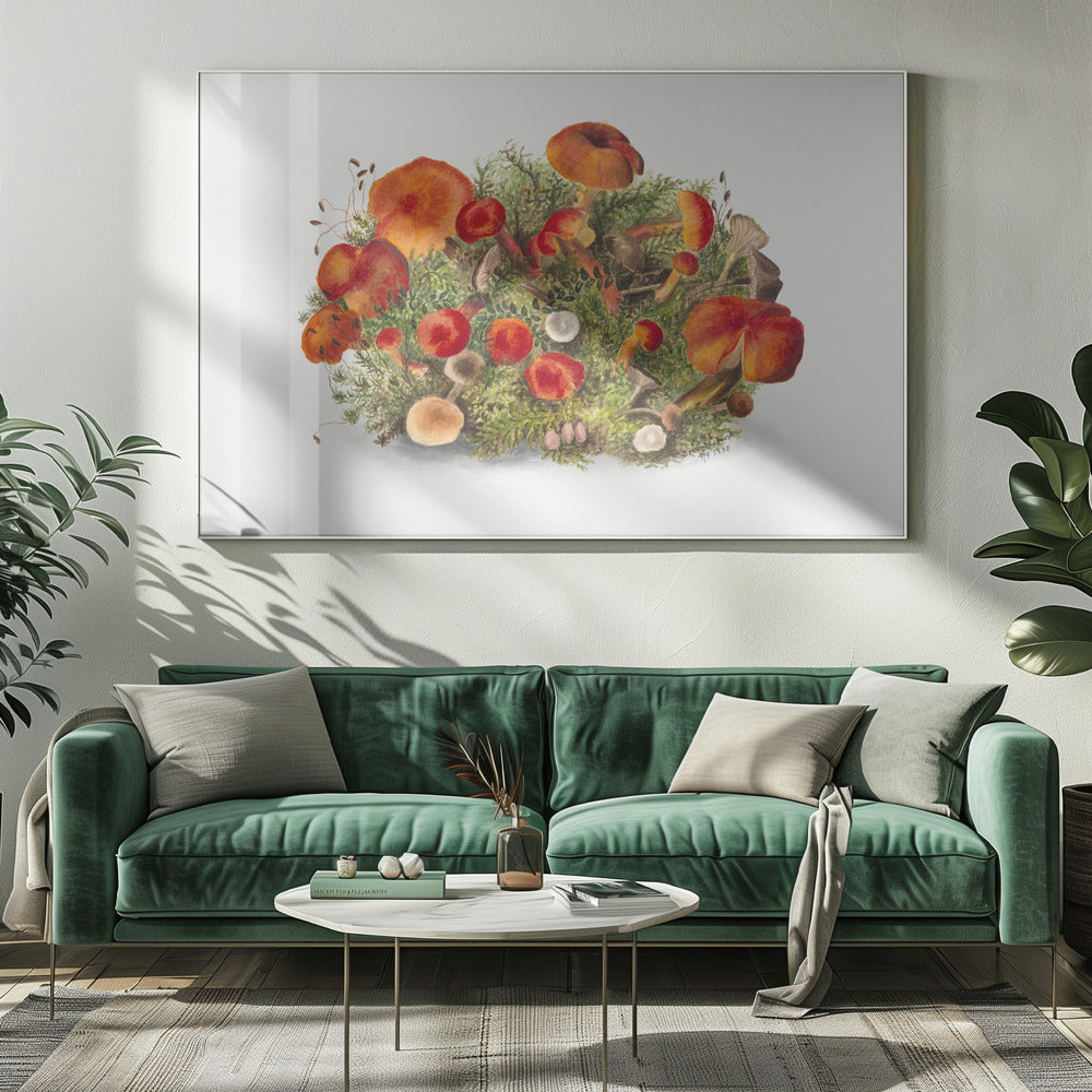 Studium grzybów (1880) Poziomo | Wydruki na łótnie