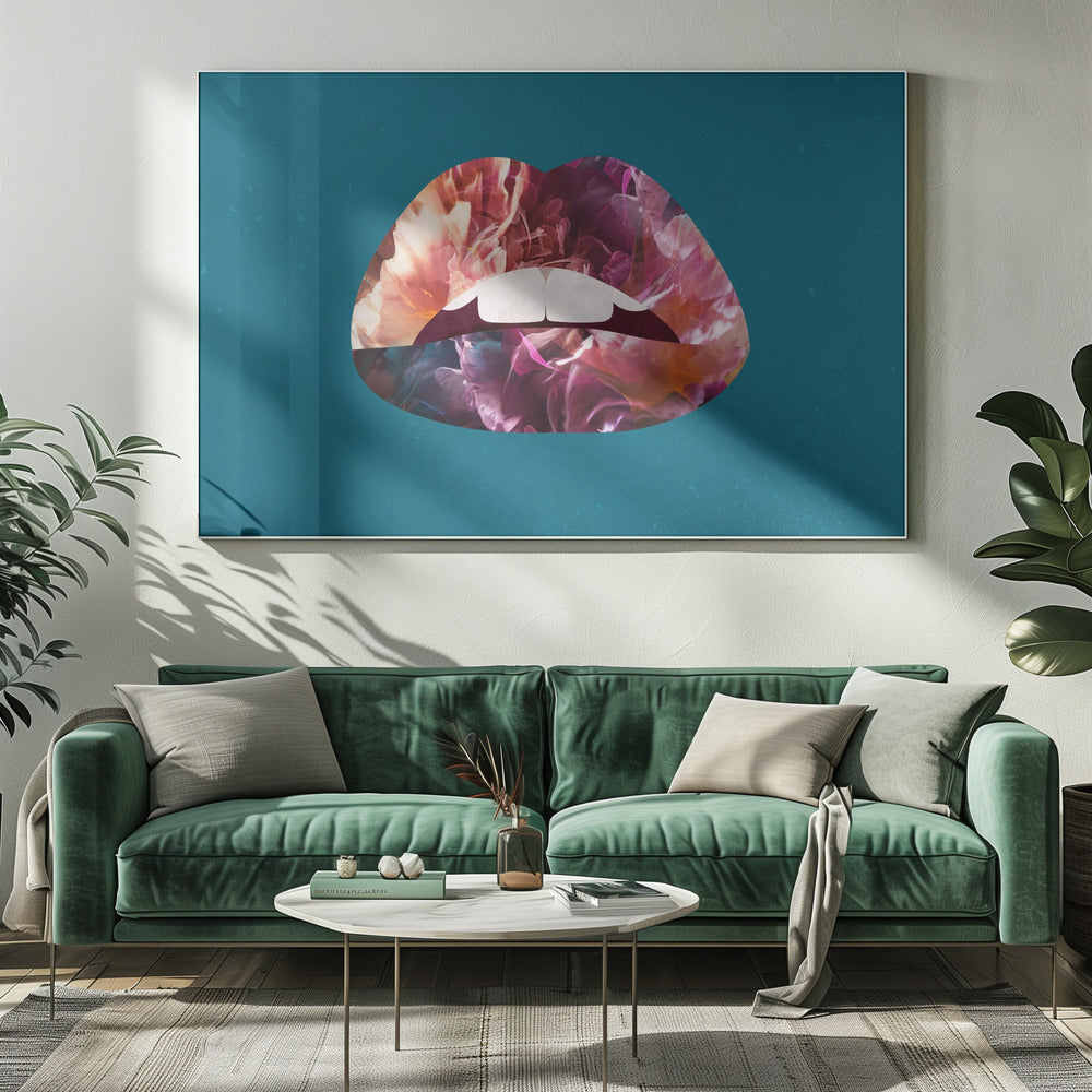 Floral Lips | Canvas