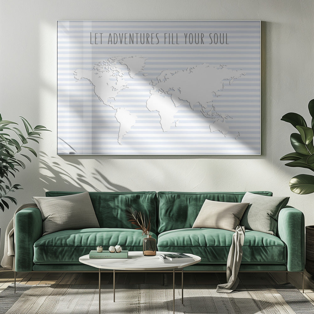 World Wanderlust Map | Canvas