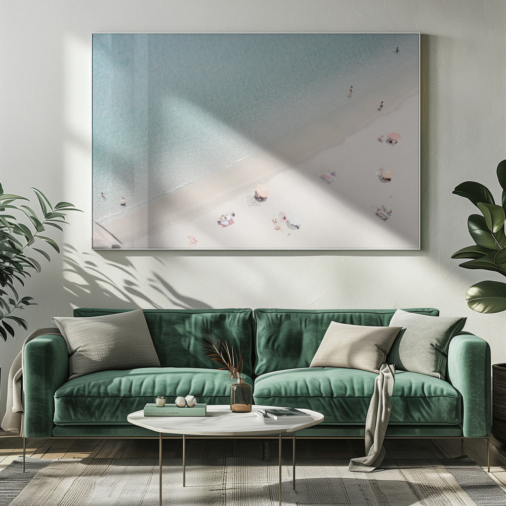 Strandansicht aus der Luft | Leinwand