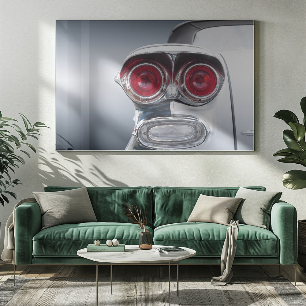 Amerykański klasyczny samochód Bonneville 1958 Cabrio | Wydruki na łótnie