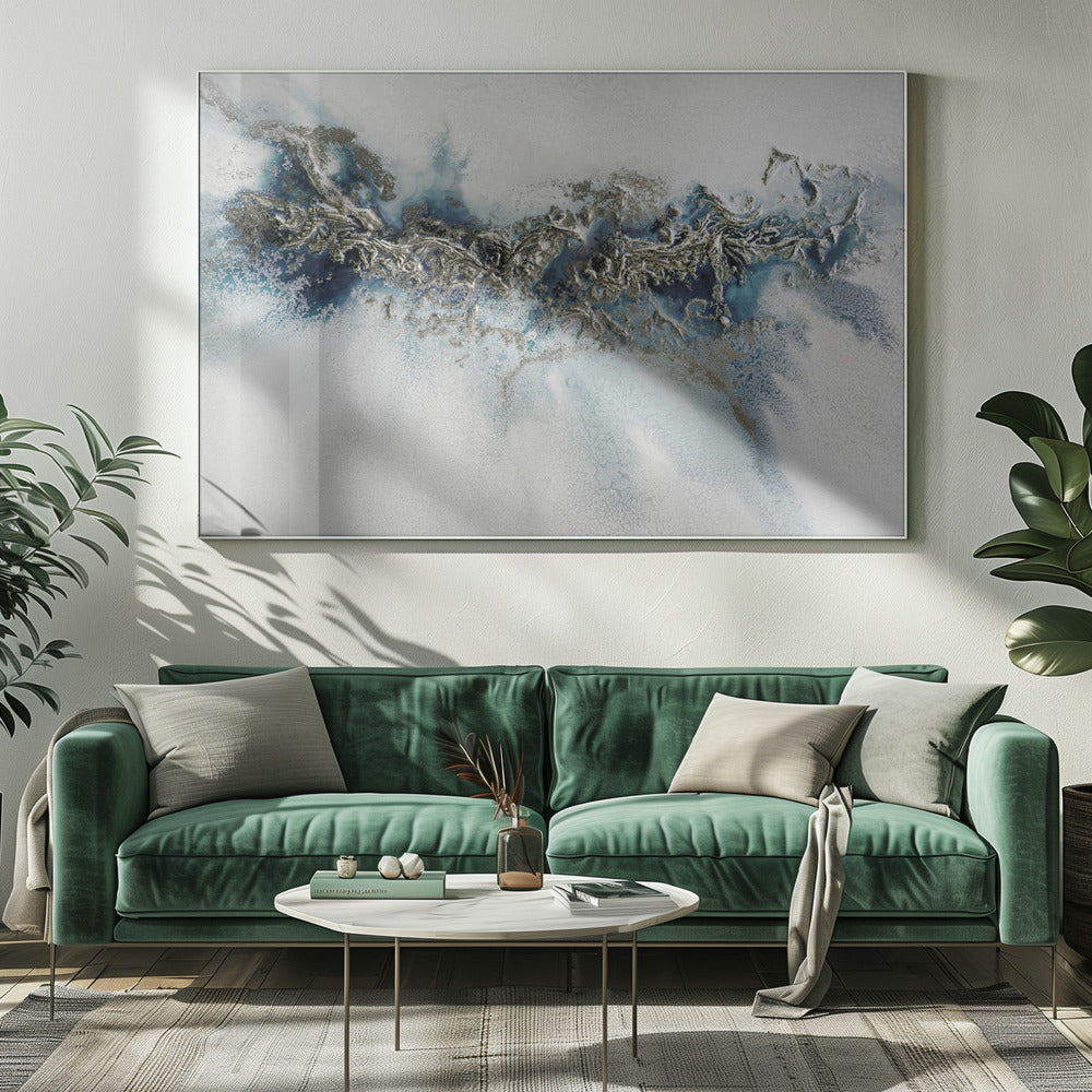 Most Popular - Gilded Weave - Whitecaps painting | Canvas