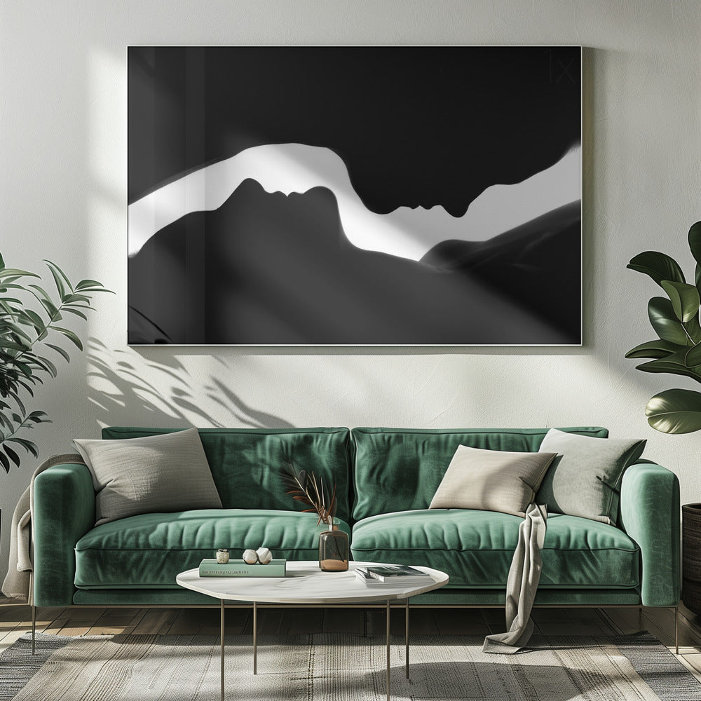 Kahden naisen profiilit | Canvastaulut