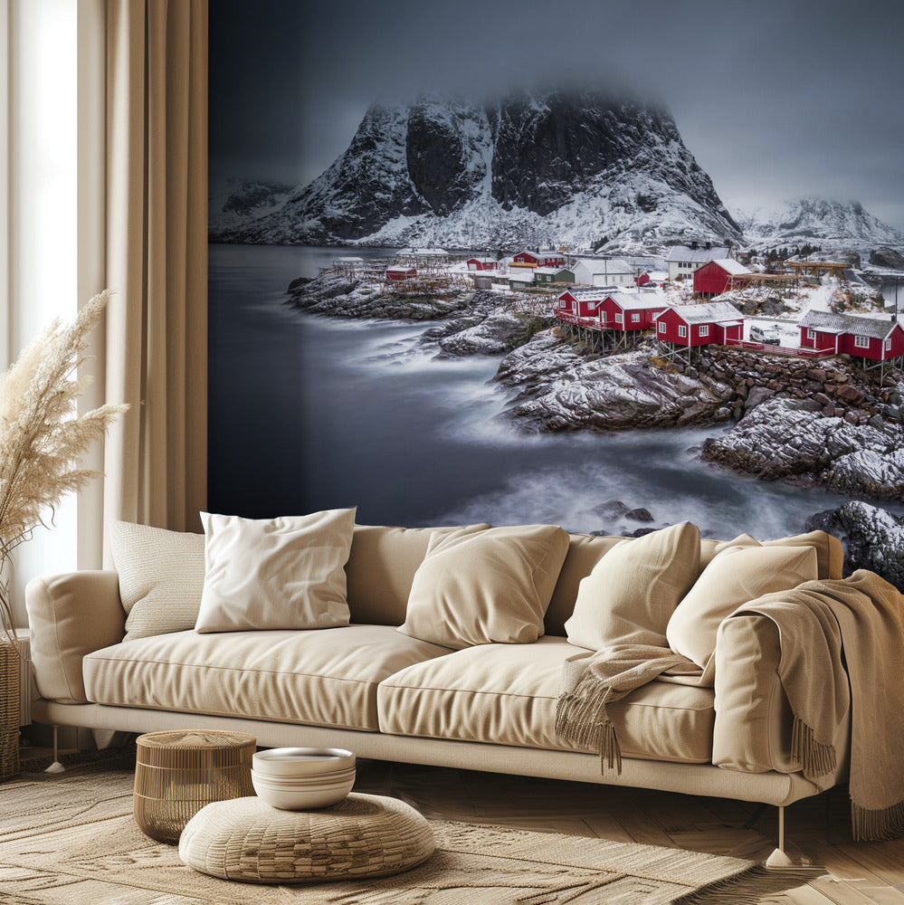 zima Wyspy Lofoty | Fototapeta