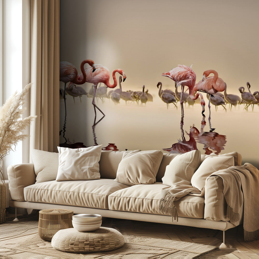 FLAMINGOT | Valokuvatapetit