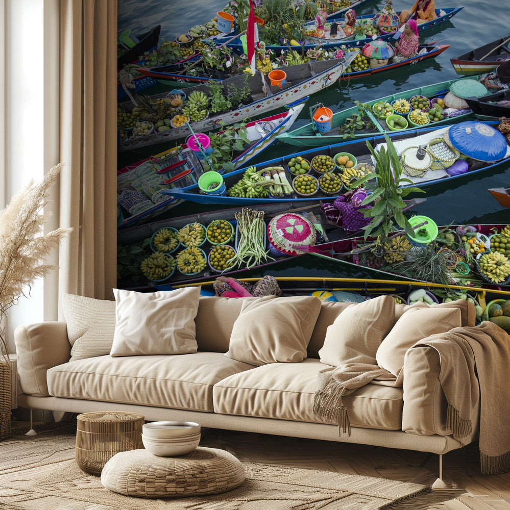 Banjarmasinin kelluvat markkinat | Valokuvatapetit