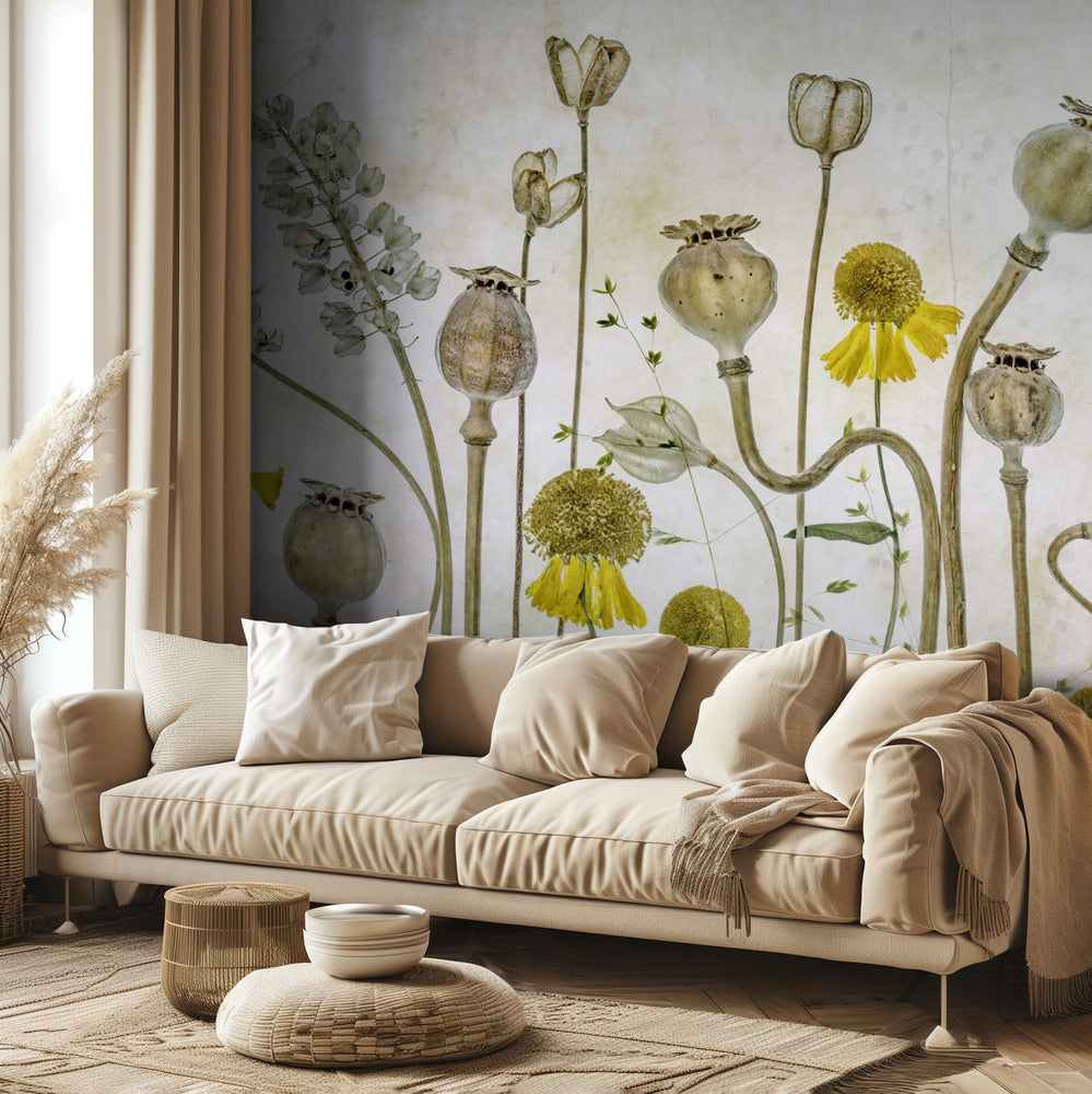 Poppies and Helenium | Wallpaper