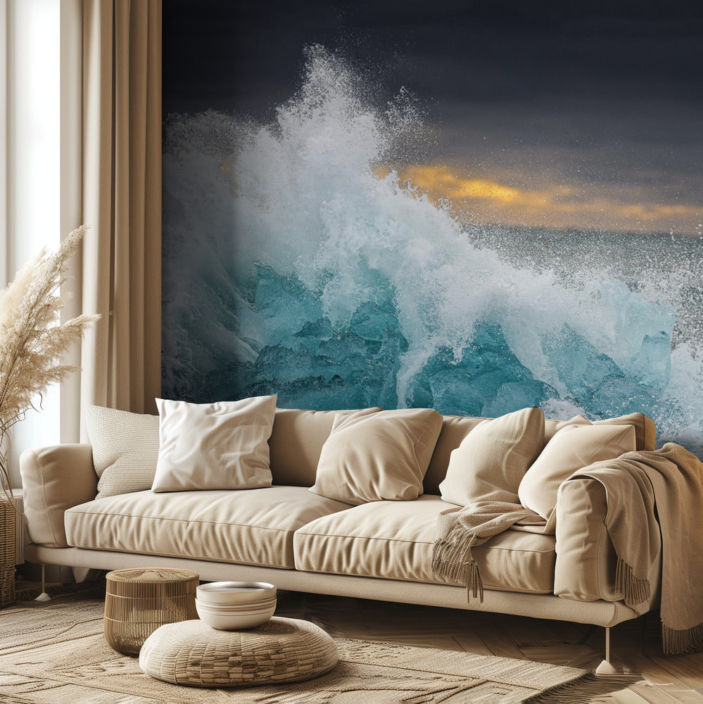 Lodowata fala | Fototapeta