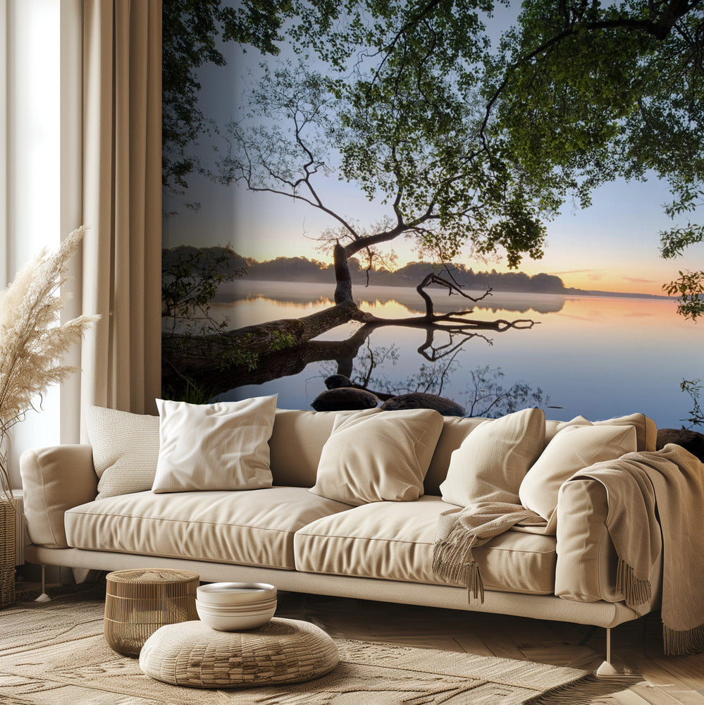 Widok na jezioro | Fototapeta