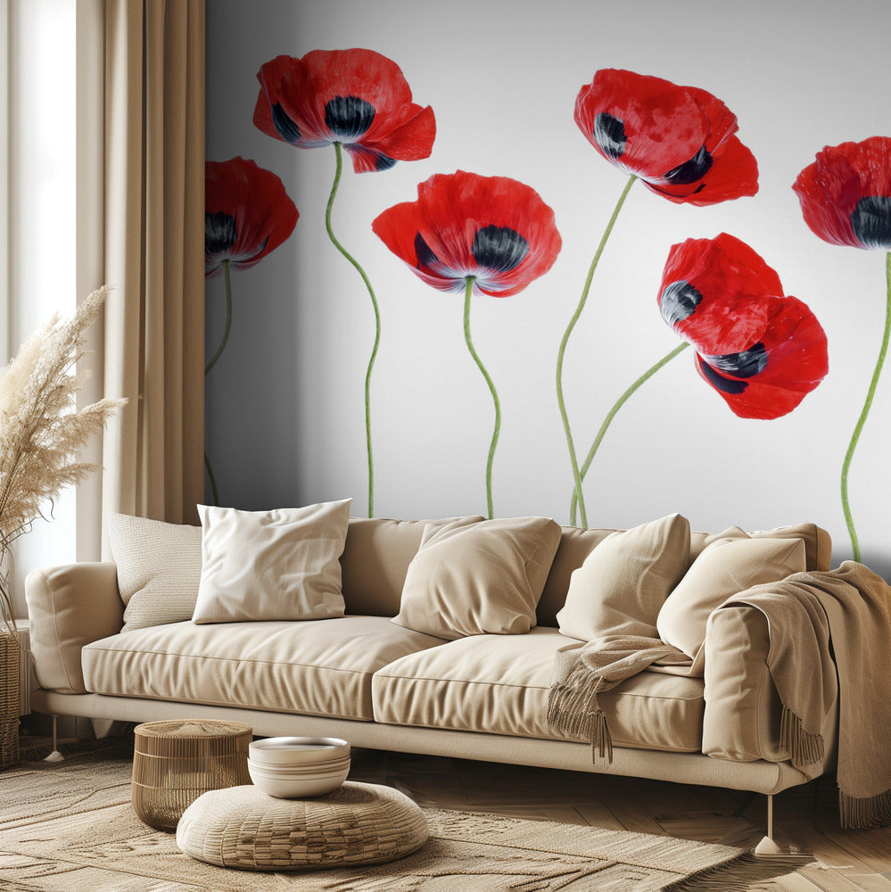 Ladybird Poppies | Wallpaper