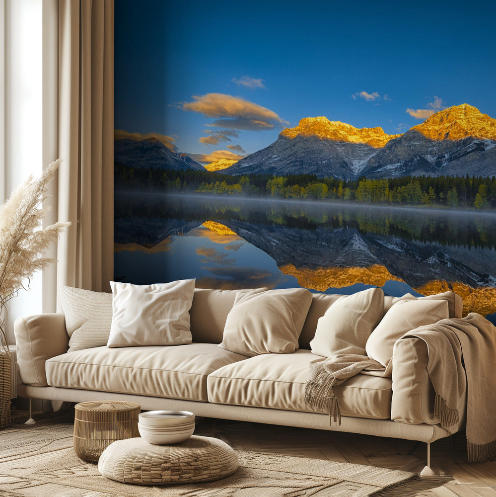 Täydellinen aamu Kanadan Kalliovuorilla | Valokuvatapetit