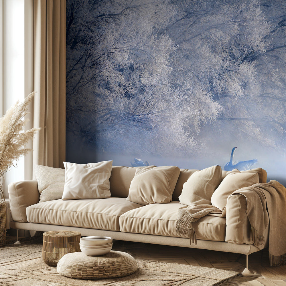 El lago de los cisnes | Papel Pintado Fotográfico