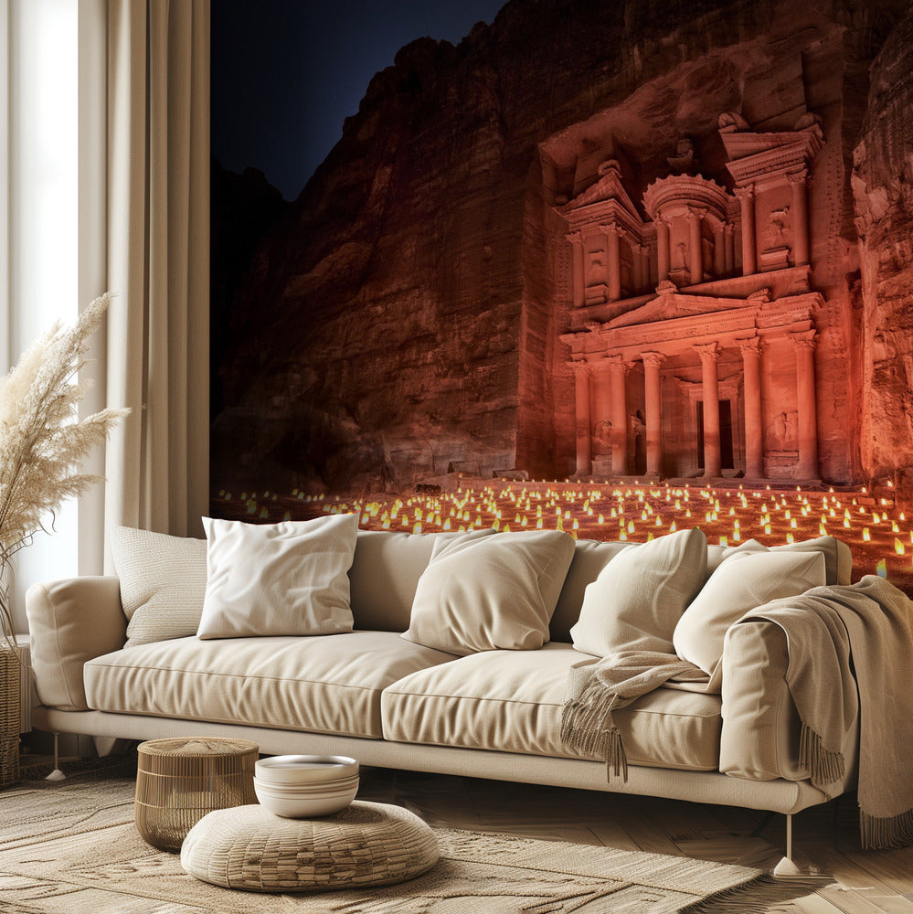 Petra di notte | Carta da Parati Fotografica