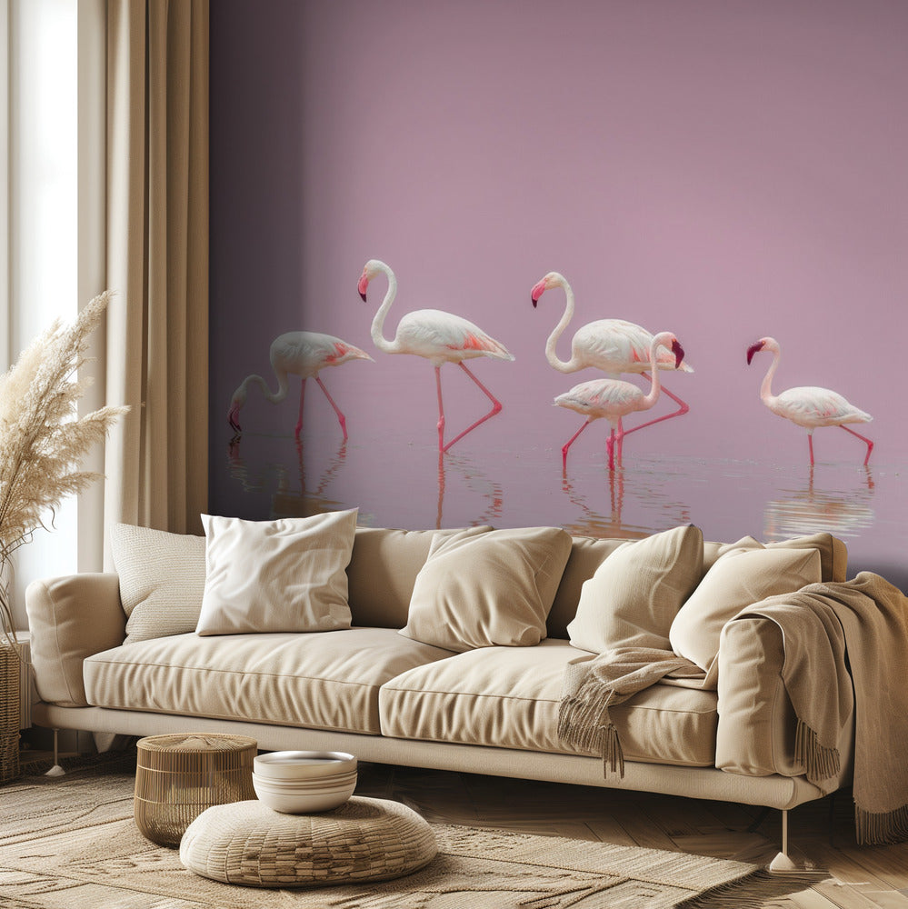 Flamingoja | Valokuvatapetit