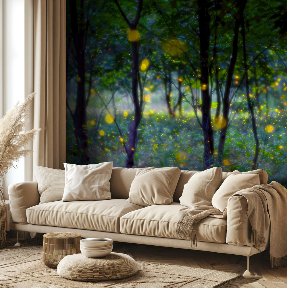 Luciérnagas mágicas | Papel Pintado Fotográfico