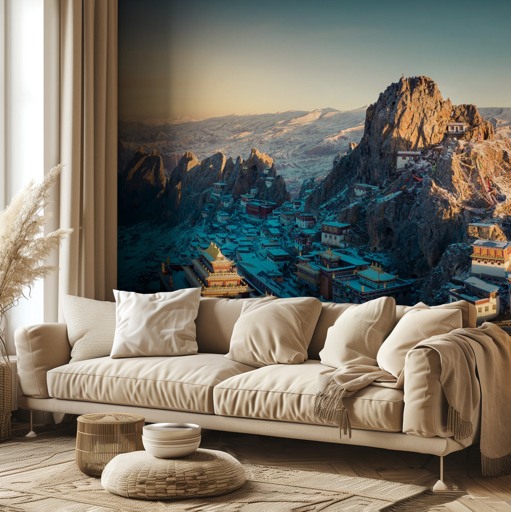 Tiibetin temppeli 《崷崒梓珠》 | Valokuvatapetit