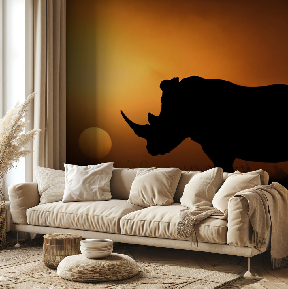 Sarvikuonon auringonnousu | Valokuvatapetit