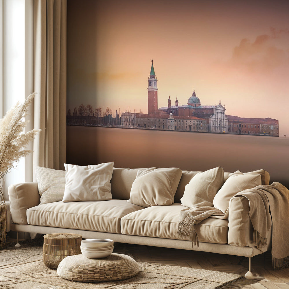 Venetsian vaaleanpunainen auringonnousu | Valokuvatapetit