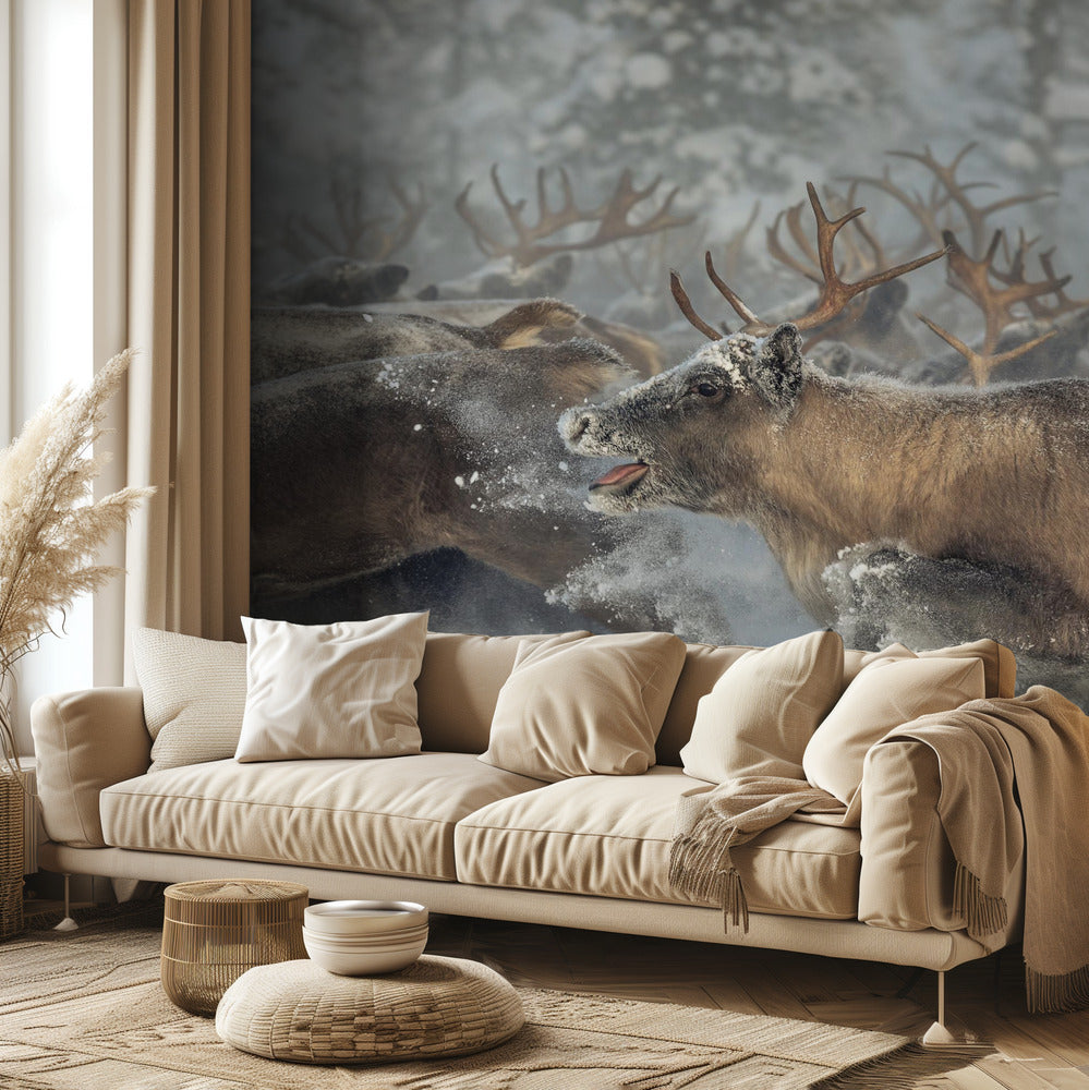 Reindeers III | Wallpaper