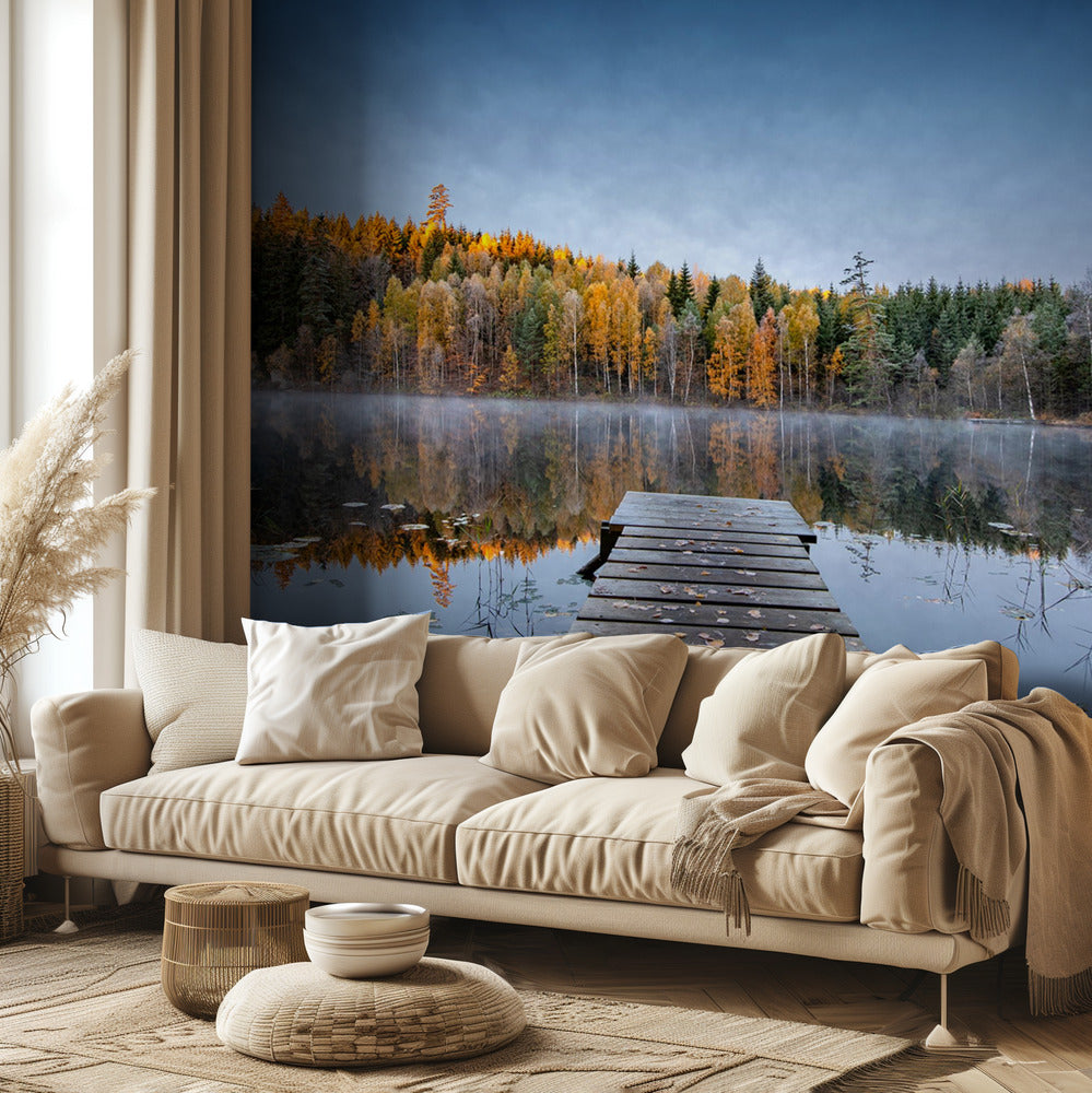 Syksyinen laituri | Valokuvatapetit