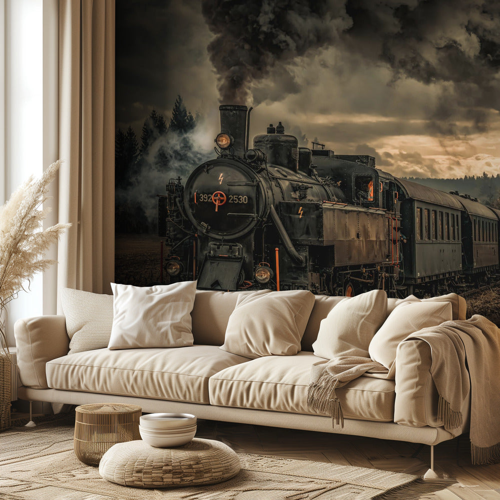 Tren buscador de oro | Papel Pintado Fotográfico