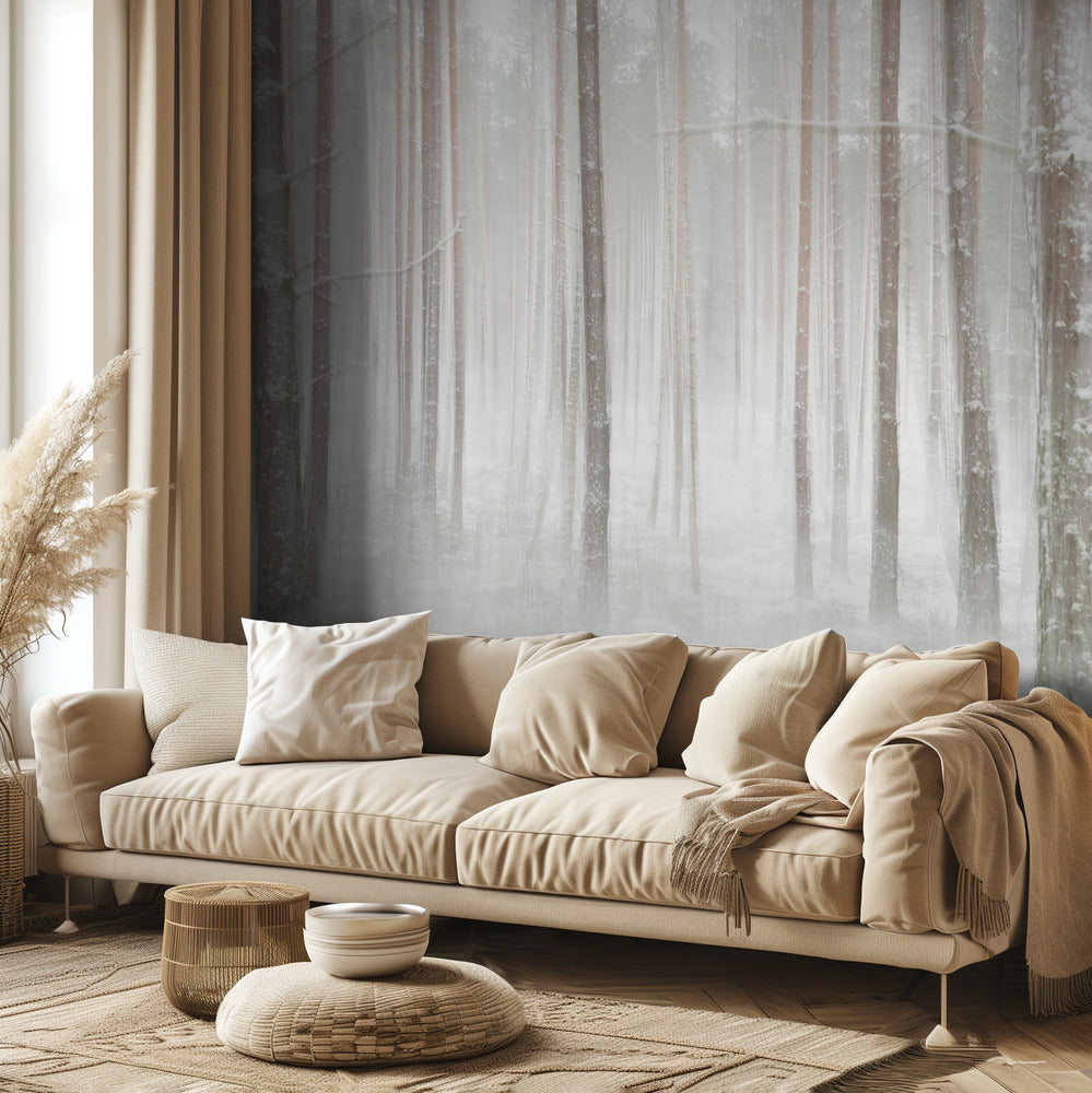 Winterwald in Schweden | Fototapeten