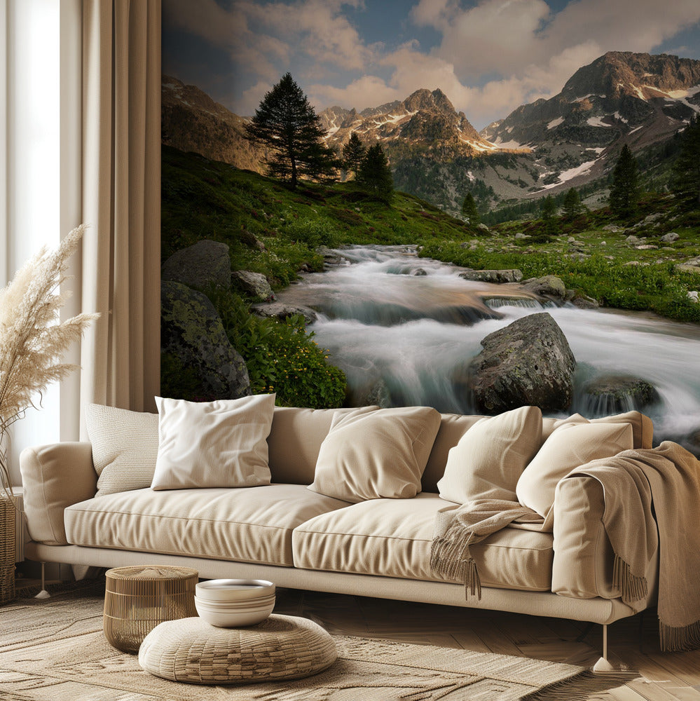 Merellinen Alppien puisto | Valokuvatapetit