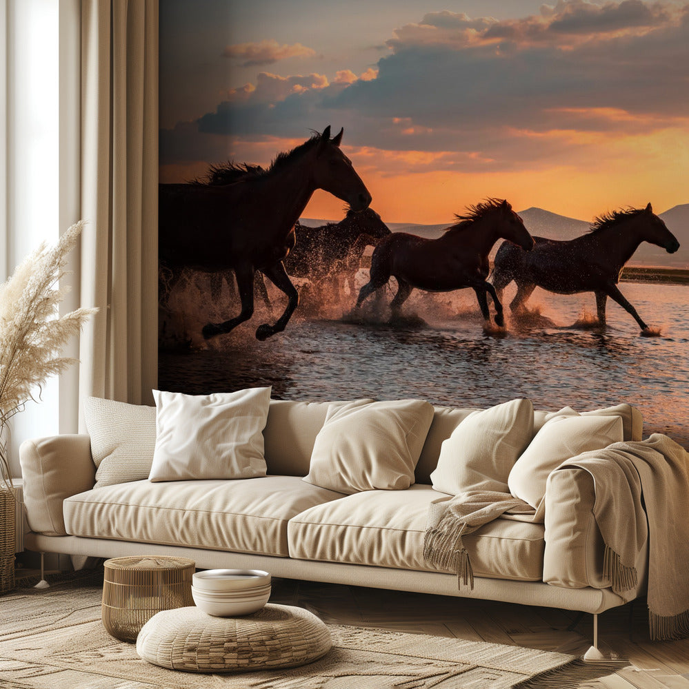 VESIHEVOSET | Valokuvatapetit