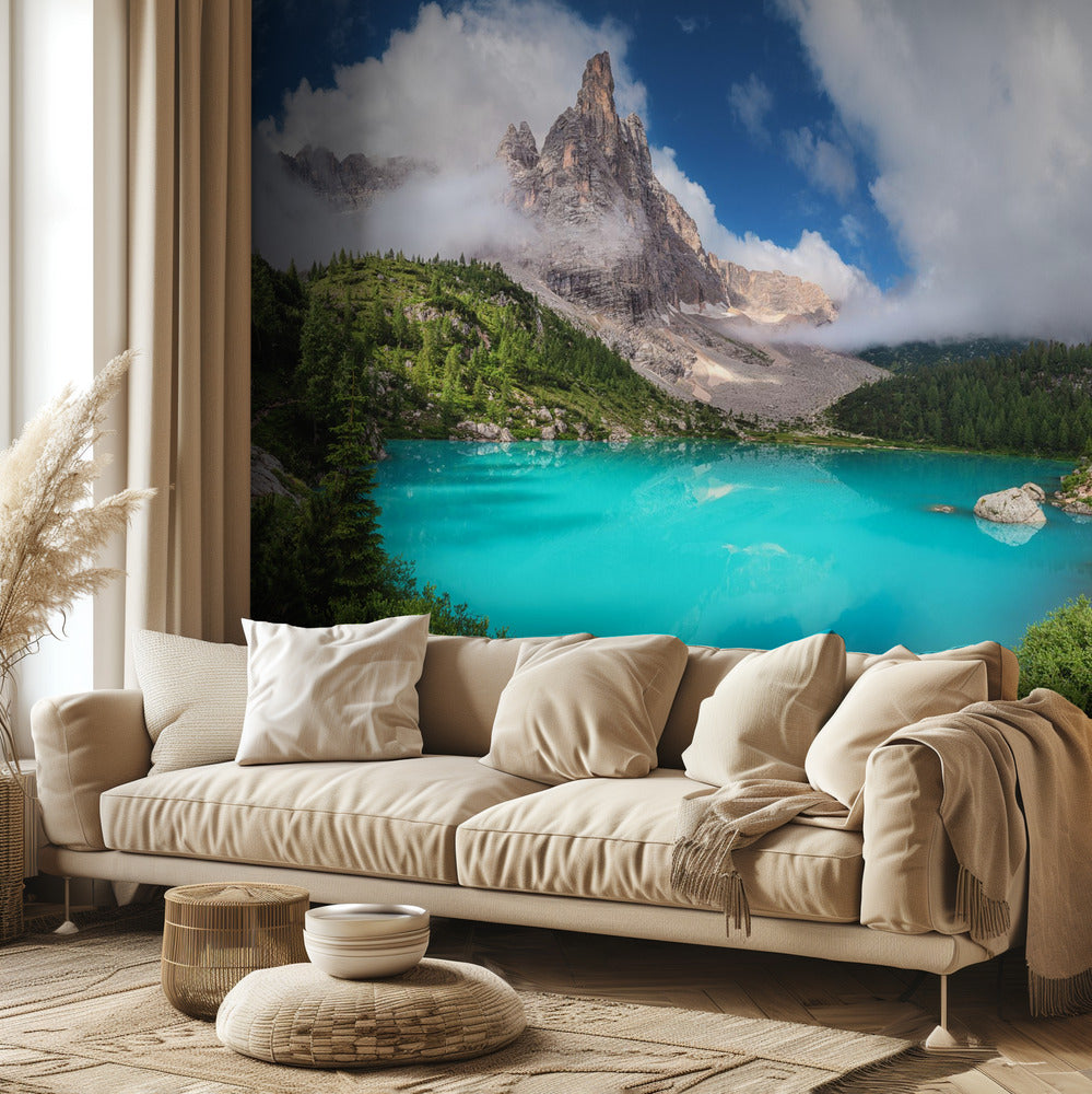 Veneto - Sorapis-järven panoraama | Valokuvatapetit