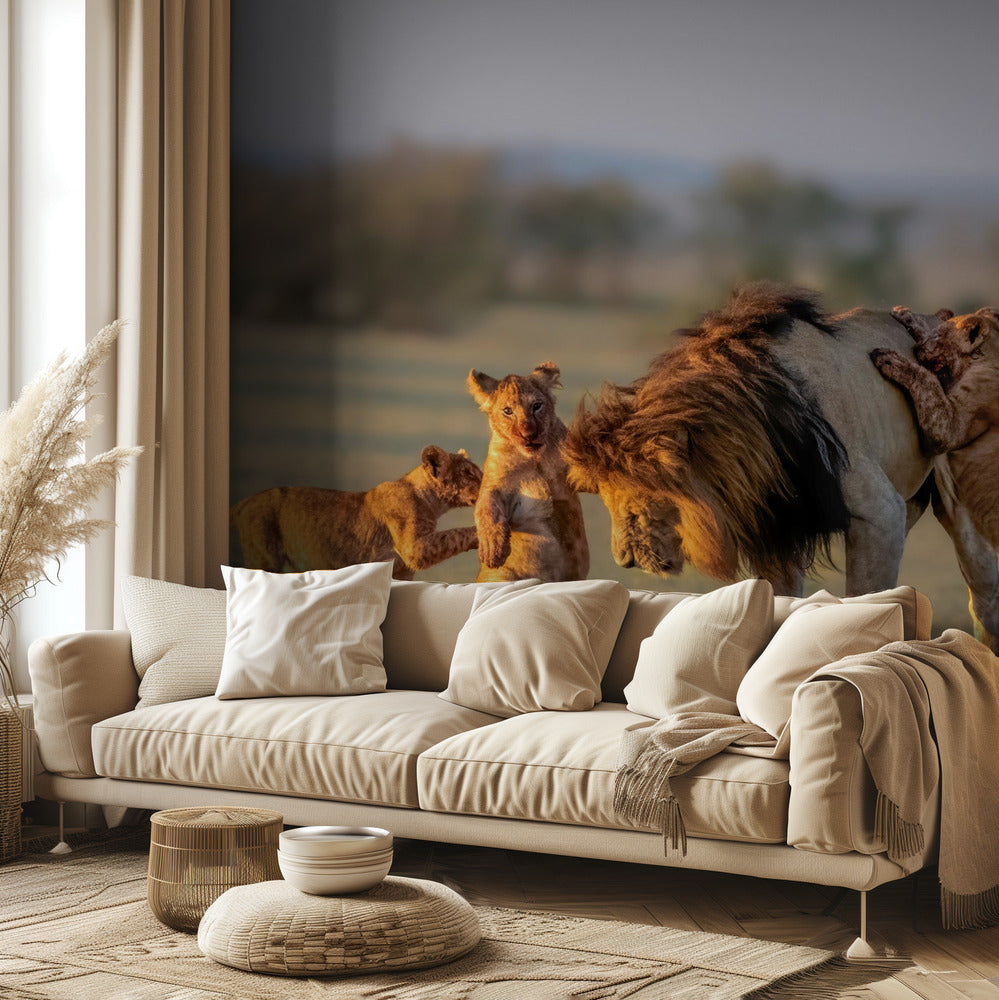 Isä ja lapset | Valokuvatapetit