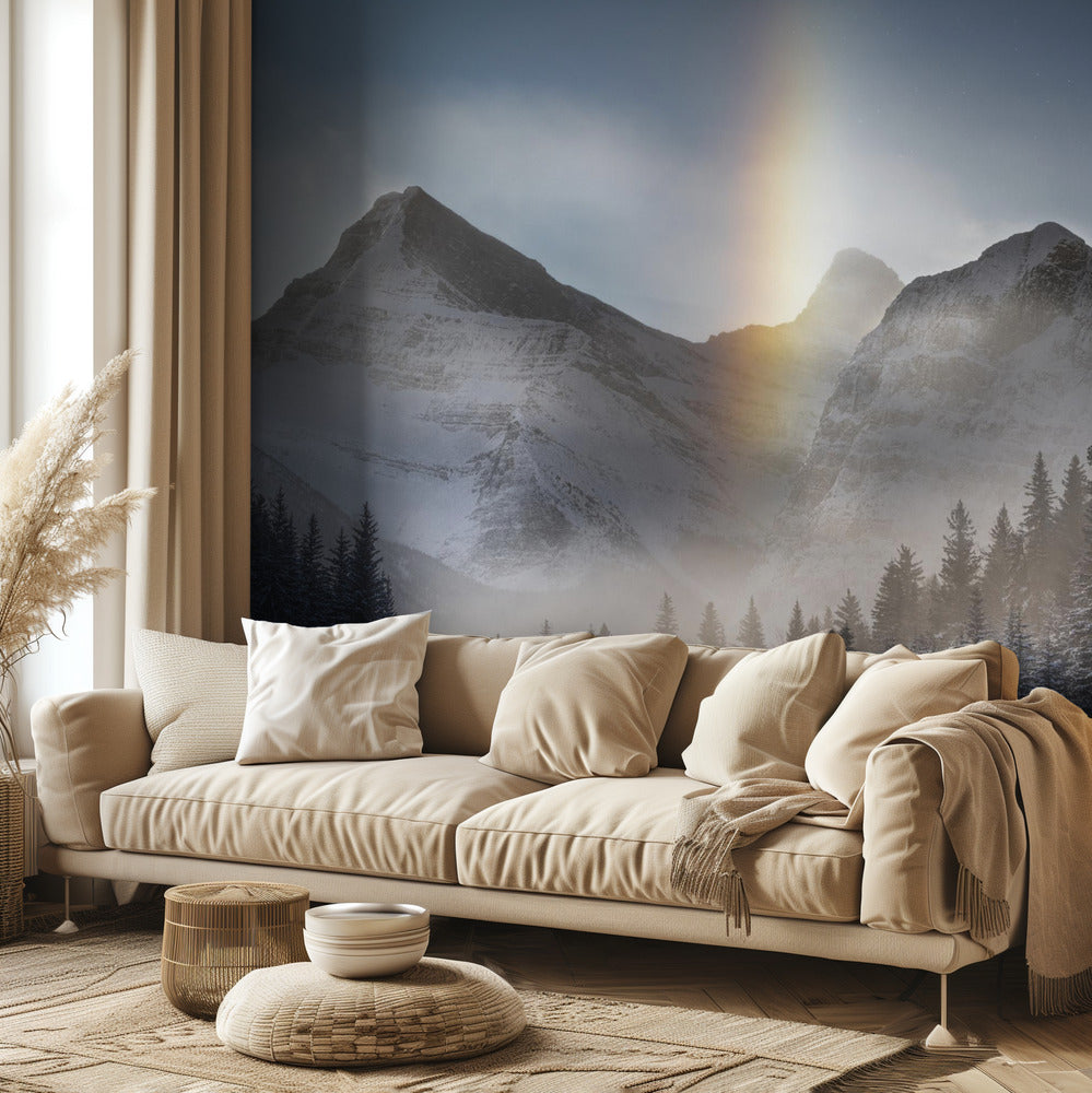 Jäätyneen sateenkaaren alla ratsastaminen | Valokuvatapetit